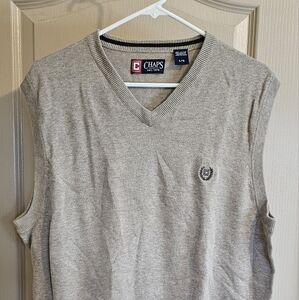 CHAPS by Ralph Lauren 100% Cotton Sweater Vest Large